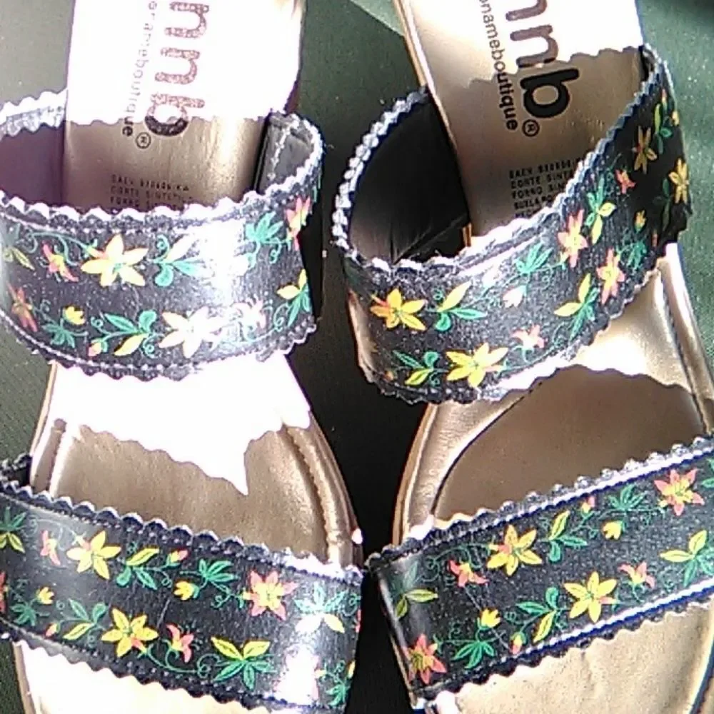 nnb nonameboutique Platform Wedge Sandals